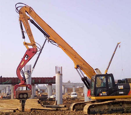 Excavatrice côtière Pile Driving Boom 7,5 tonnes de 400RPM pour CAT Kobelco Hitachi