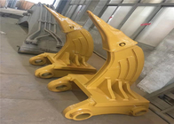 Q345 Steel Excavator Root Ripper Komatsu Excavator Attachments With Nose Protector