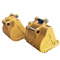 Excavatrice jaune Rock Bucket de Q355B 0,8 CBM pour CAT320 ZX200 DX200 SY205C