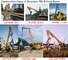 45-70 machines de Ton Excavator Pile Driving Boom pour 18M Vibro Hammer Optional
