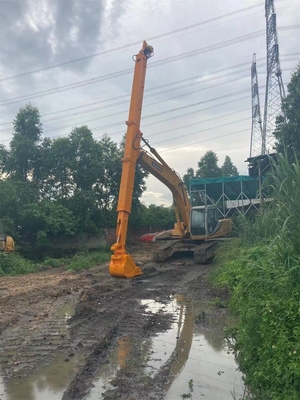 long boom de portée de boom de bras télescopique d'excavatrice télescopique en deux parties de pompe concrète