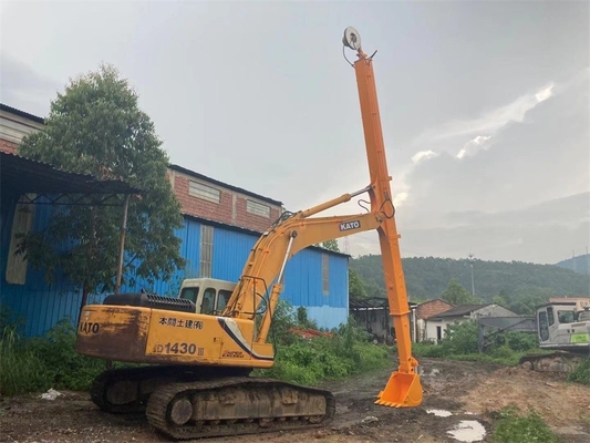 long boom de portée de boom de bras télescopique d'excavatrice télescopique en deux parties de pompe concrète