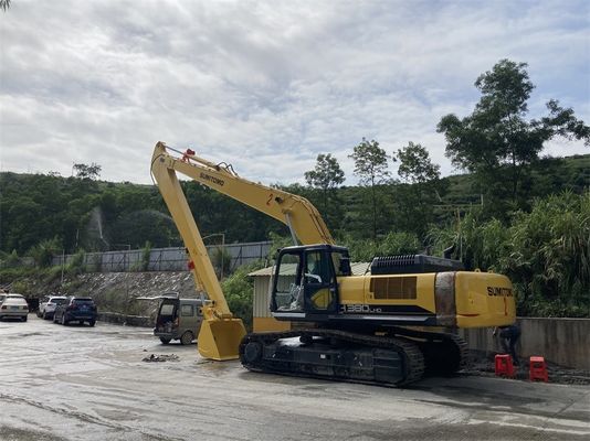 Longue excavatrice Booms de portée de PC240 324 13-16 mètres d'antirouille