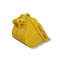 Matériel de la couleur Q355B de Rock Bucket Yellow d'excavatrice de CAT320 0.7m3
