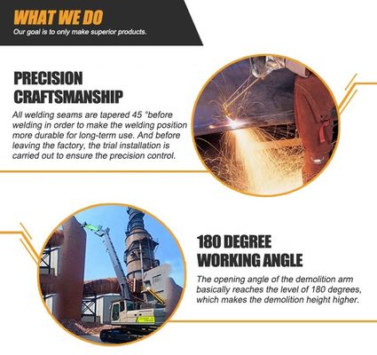 Excavatrice Long Reach Boom de démolition de Q355B Q690D pour
