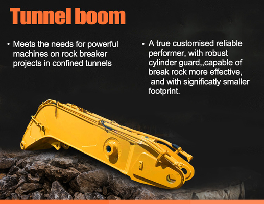 Excavateur à haute résistance tunnel boom boom court excavateur à longue portée bras pour excavateur pour chat hitachi komatsu zoomlion