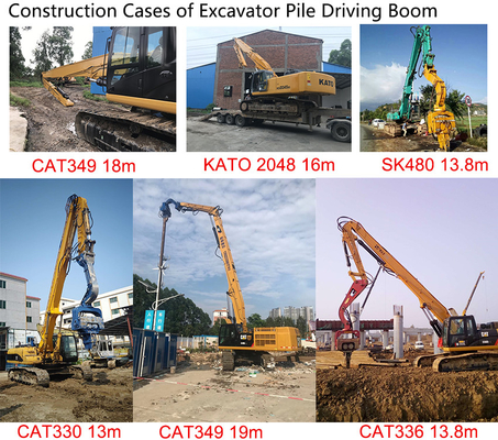 Excavateur à haute efficacité perçage de pile machine de forage de pile conducteur de fixation pour les excavateurs pour le chat hitachi komatsu
