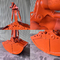 Excavatrice résistante Clam Bucket Hydraulic For Cat 320 ZX200