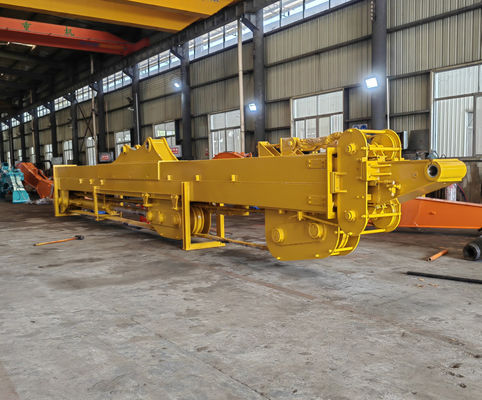 Excavateur rouge de 20 tonnes Excavateur à bras télescopique à trois sections Boom télescopique pour Hitachi Komatsu