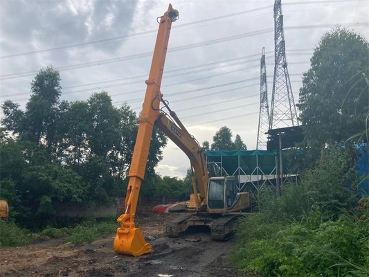 10-36 Ton Excavator Telescopic Boom et bras 25 mètres de lutte contre l'érosion pour Hitachi KOMATSU Kobelco Doosan