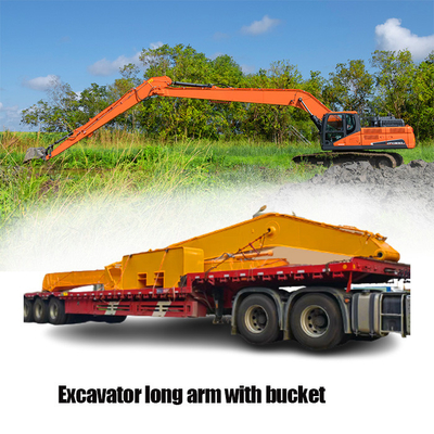 L'excavatrice en acier jaune Boom Arm, CE a certifié la longue excavatrice Arm