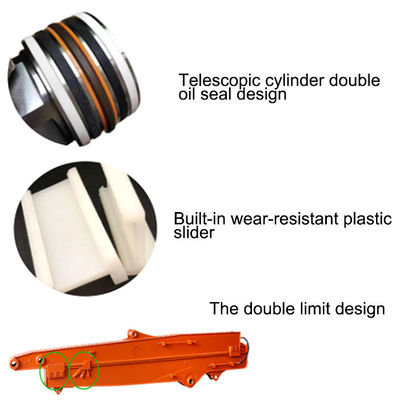 Excavateur de haute résistance 0.1CBM bras coulissant pour Hitachi Komatsu Kato excavateur de chat bras télescopique bras télescopique boom excavateur boom bras excavateur bras long de portée bras long de portée boom