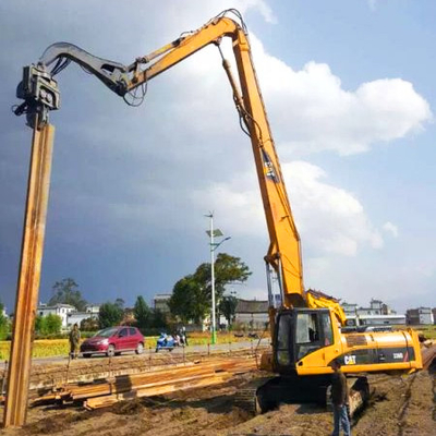 Excavateur à haute efficacité perçage de pile machine de forage de pile conducteur de fixation pour les excavateurs pour le chat hitachi komatsu