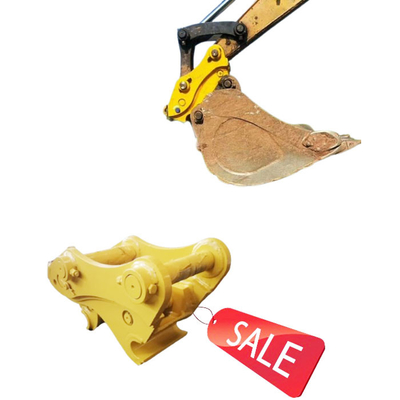 Excavateur sécurisé très efficace accouplement rapide, accrochage rapide hydraulique avec broches pour chat hitachi komatsu sanny