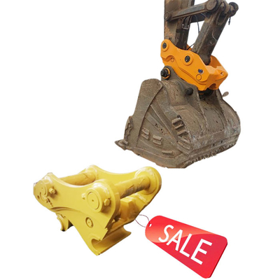Excavateur sécurisé très efficace accouplement rapide, accrochage rapide hydraulique avec broches pour chat hitachi komatsu sanny