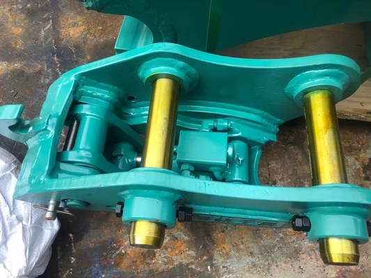 Excavateur sécurisé très efficace accouplement rapide, accrochage rapide hydraulique avec broches pour chat hitachi komatsu sanny