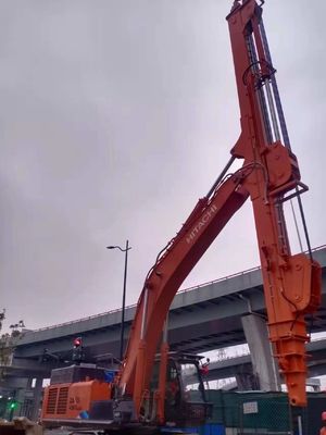 Excavateur à haute précision CAT320 bras télescopique à trois étages BS900E pour l'ingénierie des puits profonds