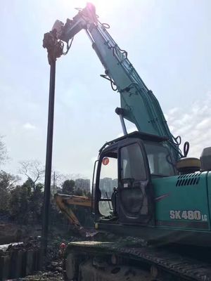 Le bras de pilage de la pelle ZX520 à haut rendement Q355B/Q690D projet de pont ferroviaire de détournement municipal de Sanshui s'ouvre à un angle de 160 degrés