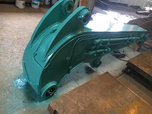 Le bras de pilage de la pelle ZX520 à haut rendement Q355B/Q690D projet de pont ferroviaire de détournement municipal de Sanshui s'ouvre à un angle de 160 degrés