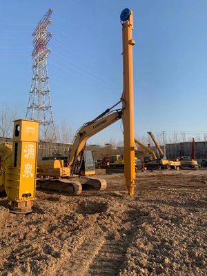 Excavateur à haute résistance PC350 à deux étages tube à bras télescopique LG700 configuration du matériau raccordement cuve opération de construction de fosse profonde 35T