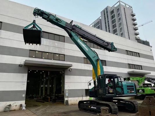 Excavateur à trois sections bras de démolition Hyundai R225 personnalisé 25T-45T projet de démolition de gratte-ciel Q355B