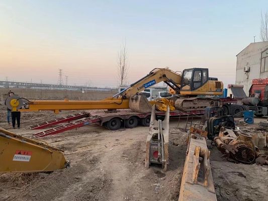 Excavateur multifonctionnel SK350 bras télescopique Deuxième étape BS700/Q690D Pipeline de sous-sol Projet d'excavation de sol en vrac 35T
