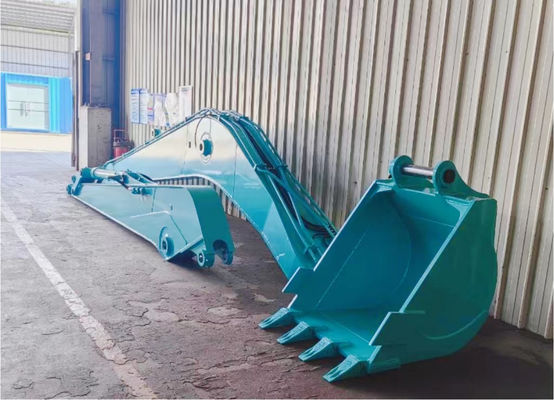 Garantit le bras de l'excavateur à longue portée avec seau et cylindre pour CAT Kobelco