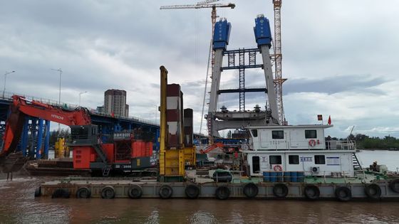 Excavateur à bras long avec seau et cylindre pour CAT KOBELCO Hitachi