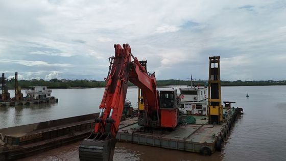 Excavateur à bras long avec seau et cylindre pour CAT KOBELCO Hitachi