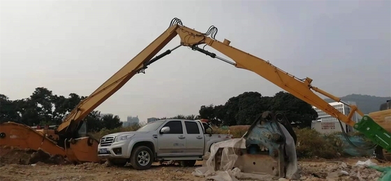 Long boom antiusure de démolition de portée couleur jaune de 26 mètres pour SANY 485