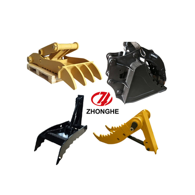 Excavatrice antiusure Thumb Bucket pour CAT312, PC60 avec la dent noire jaune Replacable