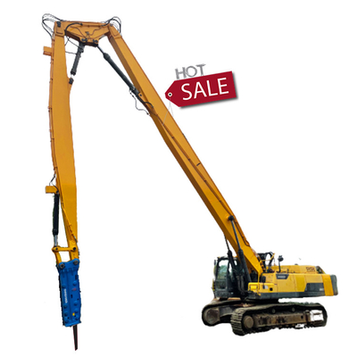 Excavatrice facultative High Reach Boom, bras de 18M 20M 24M 26M 28M 30M de démolition de trois sections