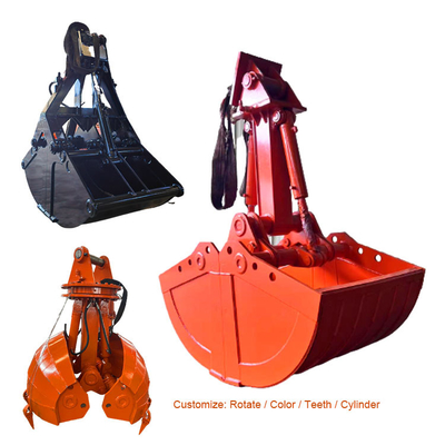 Excavatrice résistante Clam Bucket, seau de grippage de bloc supérieur pour Cat320 Pc200