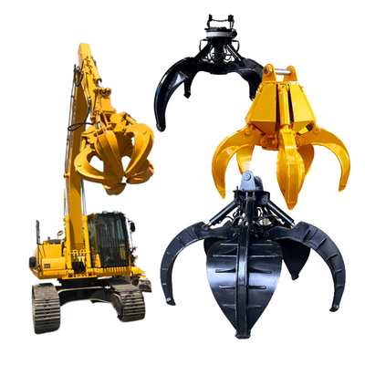 Grippage hydraulique de roche de Pc360 Cat300 Zx220, excavatrice Rotating Grab de pivot de 360 degrés