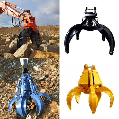 Ferraillez Mini Excavator Rock Grapple, excavatrice Rock Grab d'ODM d'OEM
