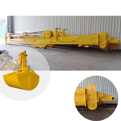 Clamshell bras télescopique longue portée 20m 25m 30m Pour le chat Hitachi Komatsu