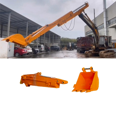 Excavateur à bras long 12 mètres bras coulissant Boom coulissant Pour excavateur Hitachi Doosan