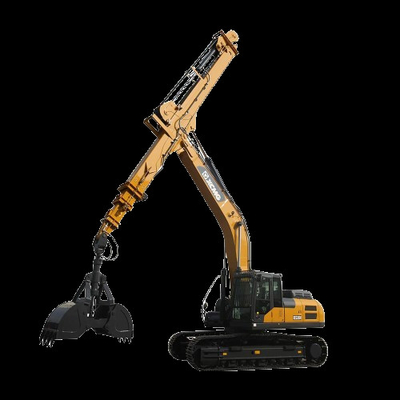 Excavateur à bras télescopique avec seau à coquille pour Hitachi CAT Volvo XCMG Doosan