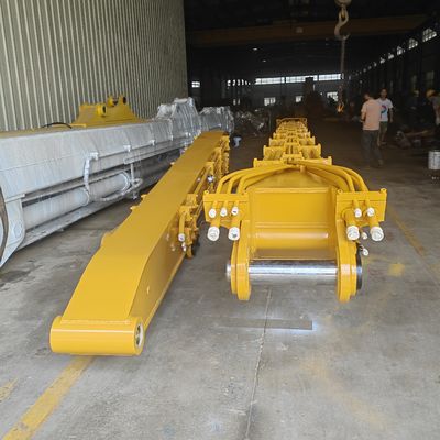 Machine de battage de pieux montée sur excavatrice avec composants principaux de la flèche de battage de pieux, roulement